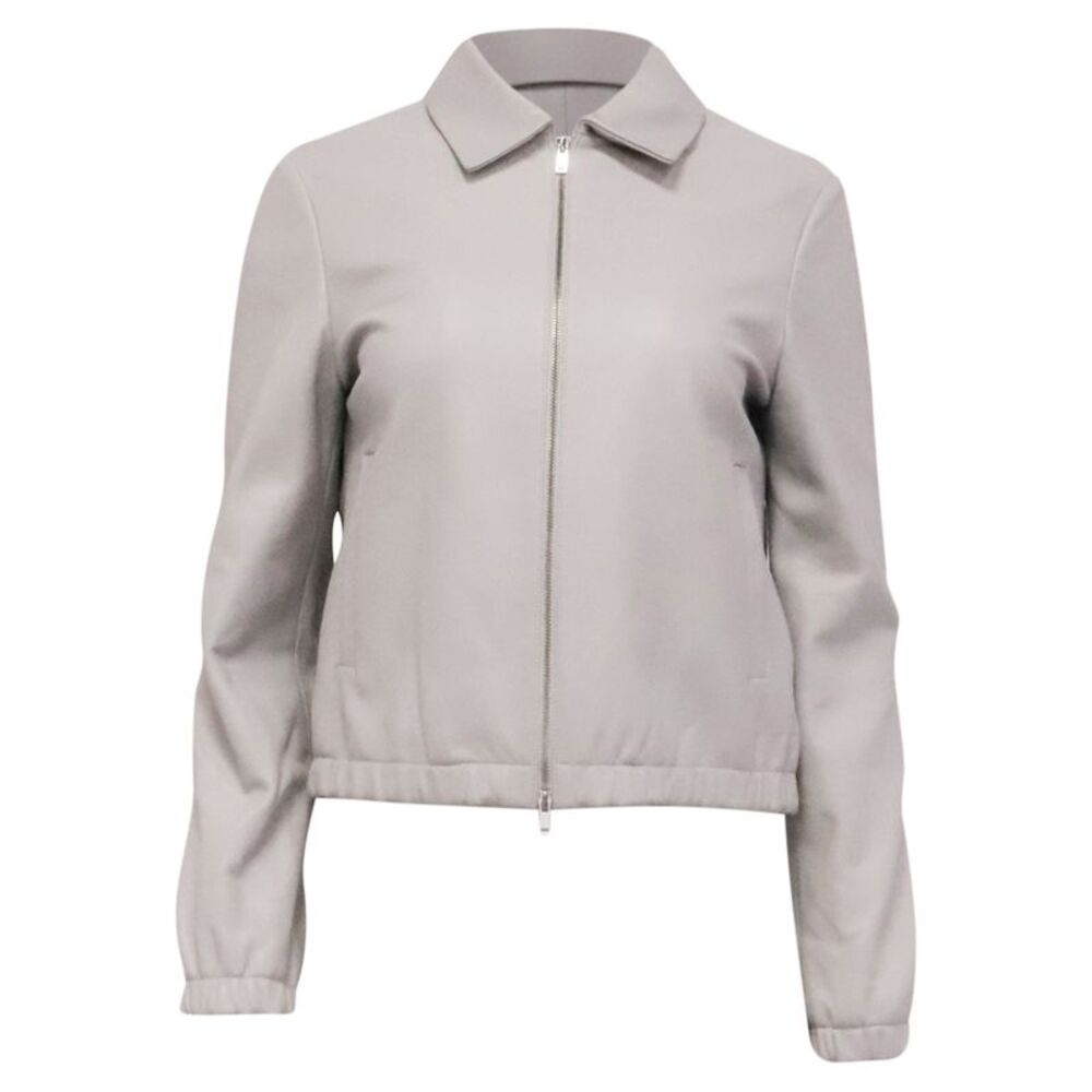 Theory Blouson Jacket in Grey Polyester